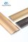 La alfombra laminada de la teja 6063 del ajuste del umbral de la tira del ajuste de aluminio de la transición teja color oro